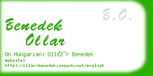 benedek ollar business card